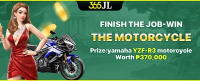 Finish the job-win The motorcycle Prize promotional banner